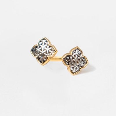 Arabesque Double Ring in 18K Gold